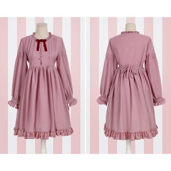 ロリータ ハイウエスト長袖ワンピース シンプル リボン 甘ロリ 姫ロリ 黒ロリ Buyee Buyee 日本の通販商品 オークションの代理入札 代理購入