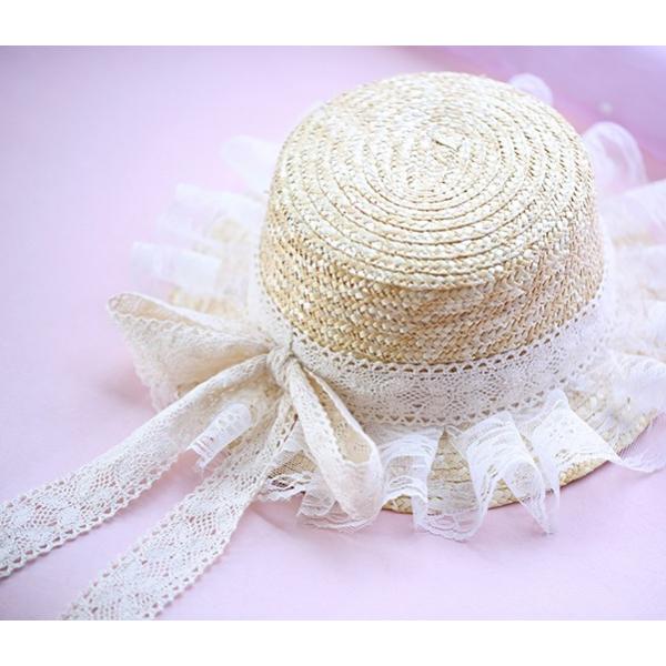 ロリータ オフホワイトレースカンカン帽 帽子のみ 麦わら帽子 リボン レース 甘ロリ クラロリ 白ロリ Buyee Buyee Japanese Proxy Service Buy From Japan Bot Online