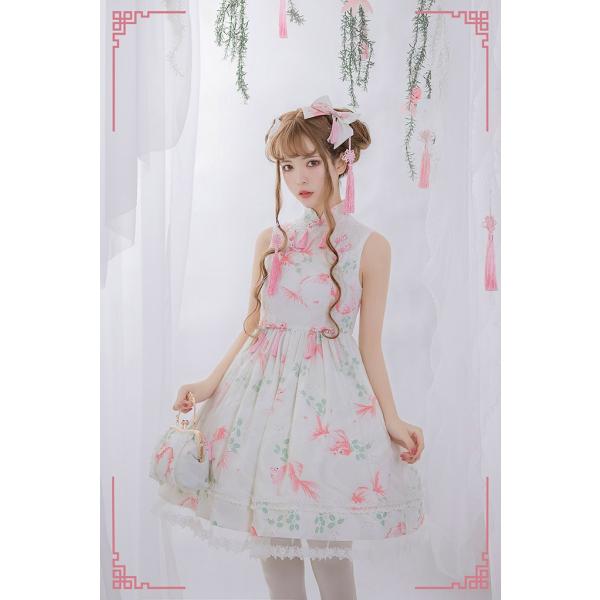 ロリータ Milu Forest 華ロリ 遊魚の夢ジャンパースカート ジャンスカのみ 中華風 Qiloli 金魚 宮廷 姫 Jsk ロリータファッション ロリィタ 0642 Buyee Servicio De Proxy Japones Buyee Compra En Japon