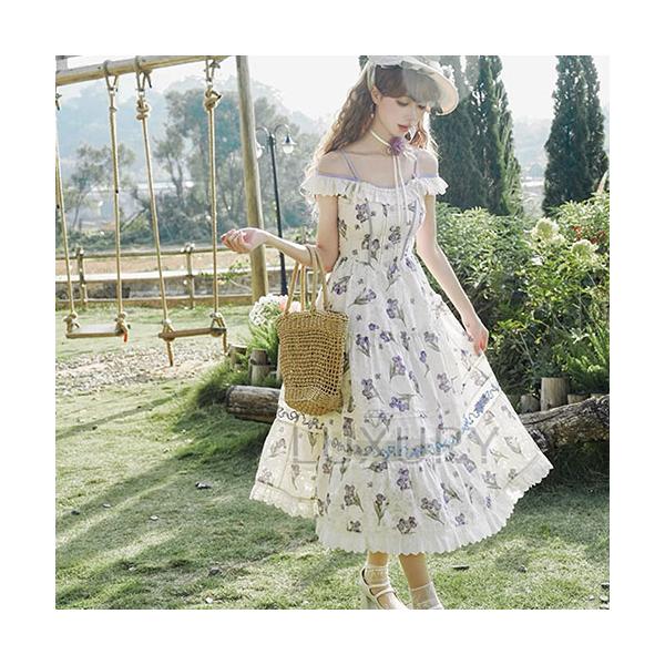 納期60日】ロリータファッション ジャンパースカート のみ 花柄 お花