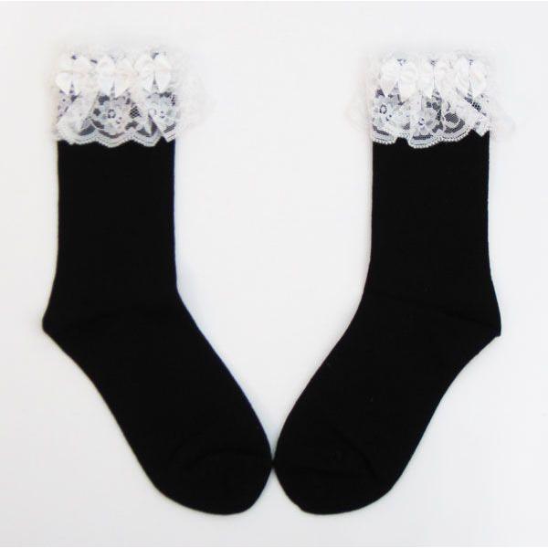 あすつく対応 レースリボン付黒ハイソックス 子供用 靴下 長靴下 フリル 女の子 幼稚園 小学校 通園 通学 入園 入学 入園式 入学式 Buyee Buyee 日本の通販商品 オークションの代理入札 代理購入
