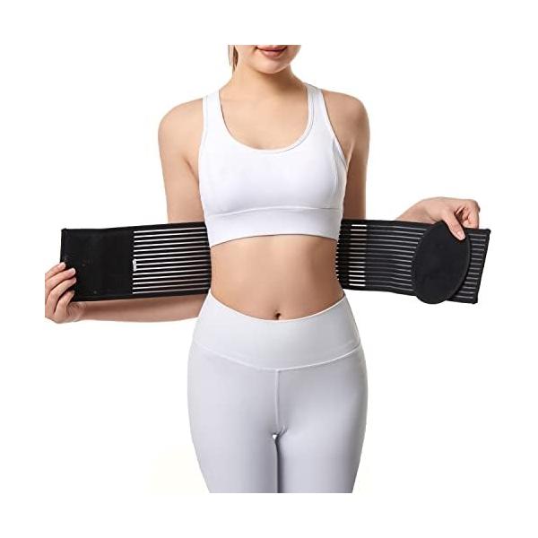 男性と女性のための臍ヘルニアベルト-圧縮パッドによる腹部サポート-手術後のサポートウエスト、分娩後の臍ヘルニアベルト (ラージ/Xラージ（1パック）)サポート-臍ヘルニアストラップは、サポートと保護を提供するために最も必要とされる場所に的を...
