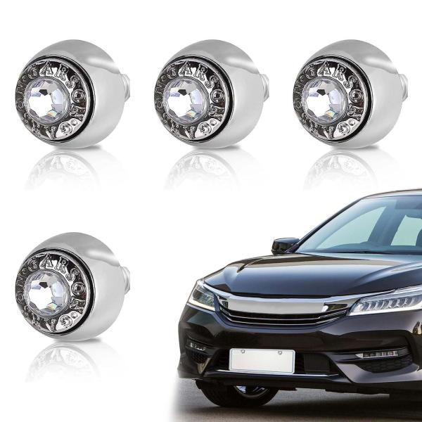 ナンバープレートボルト【4本セット】車用 ナンバーボルトキャップ ボルト ナン