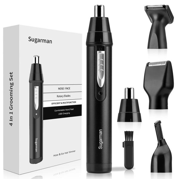 他サイト： Sugarman 鼻毛カッター メンズ USB充電式 エチケットカッター 1台4役 電動シェーの商品画像