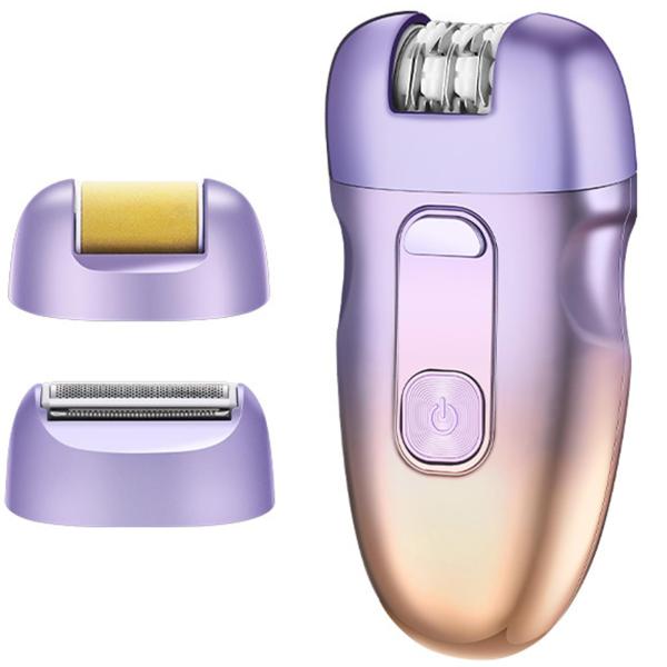 1台3役・女性のかみそり多機能脱毛器USB充電式脱毛器LEDディスプレイ電気脱毛器