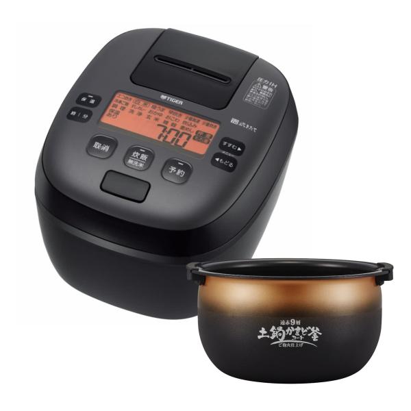【WEB限定】タイガー魔法瓶(TIGER) 炊飯器 5.5合 圧力IH ご泡火炊き 日本製 粒立ち保温24時間 お手入れ簡単 土鍋かまどコート釜 ブラック JPI-S10NK【ご泡火炊き】土鍋にならった高火力とやさしい泡立ちで、ごはんの炊き...