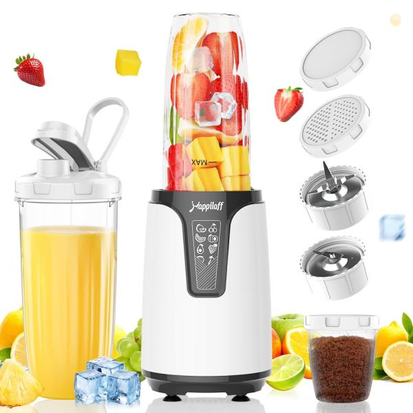 他サイト： 【氷も砕ける・11点セット 】ミキサー ジューサー 850W ハイパワー 670ml大容量の商品画像