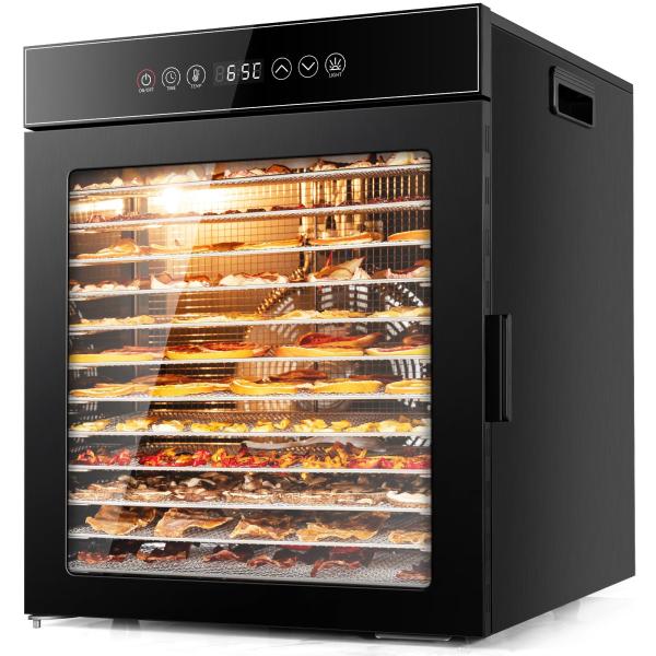 フードドライヤー 12段大容量 900W高効率食品乾燥機 二層ステンレス製 ドライフ