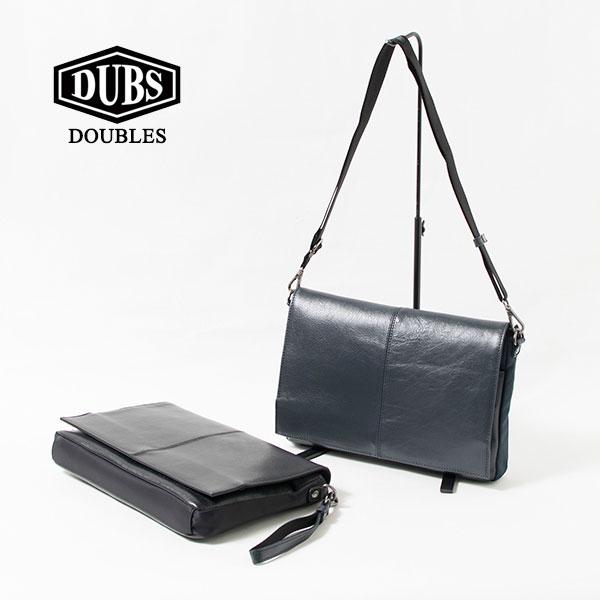DOUBLES（ダブルス） 本革ショルダーバッグ クラッチバッグ 2way 