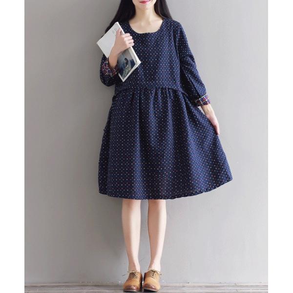 ワンピース チュニック ひざ丈 長袖 レトロ感 レディース プリント Aライン 森ガール お出かけ カジュアル 個性的 デザイン かわいい 同窓会 デート Buyee Buyee Japanese Proxy Service Buy From Japan Bot Online