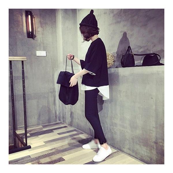 トップス ｔシャツ 五分袖 無地 レイヤード トップス 重ね着風 ボックスt 切りっぱなし レディース 大人 春夏 夏 通学 カジュアル着 送料無料 ビッグｔ Buyee Buyee Japanese Proxy Service Buy From Japan Bot Online