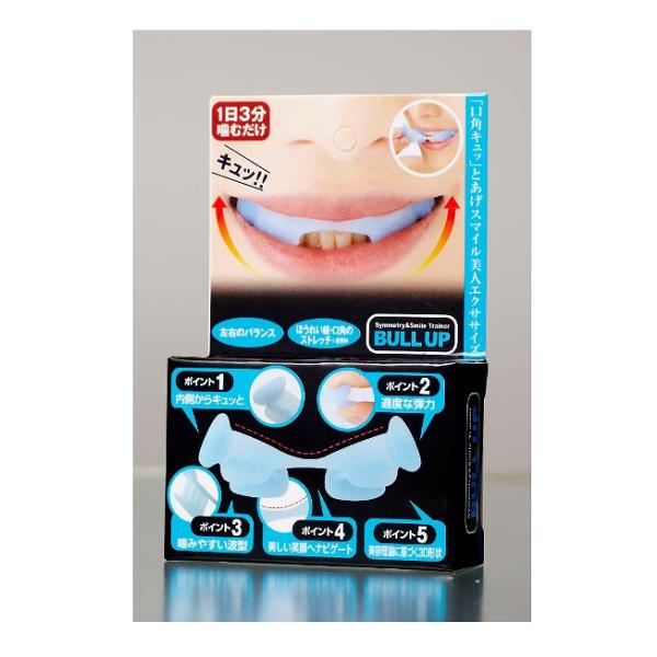 1日3分☆グッと〓むだけで口角キュッの小顔美人に♪顔のゆがみ・たるみは口元から！口元やかみ合わせの小さなズレが徐々に顔全体の歪みへ...二重顎や顔のたるみの原因になることも...医学博士監修☆こだわりの立体型マウスピース！1日3分のトレーニ...