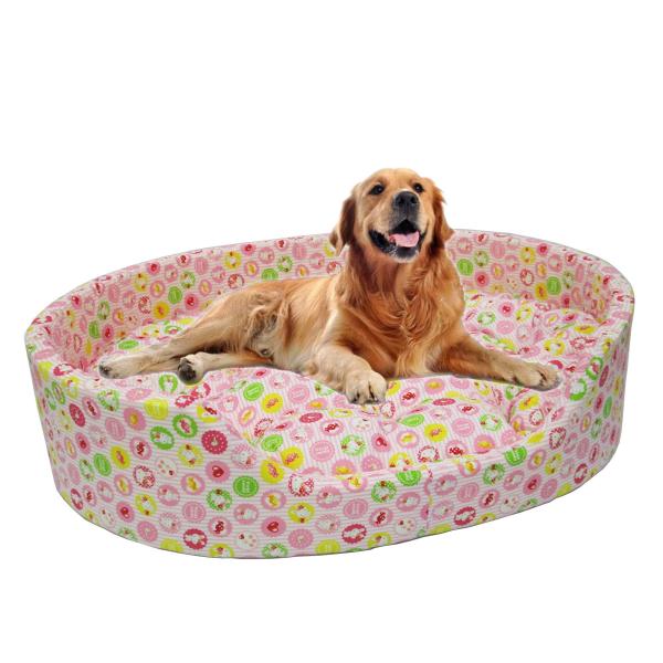 ペットベッド　ＬＬサイズ　大型犬用　日本製　ウサギ柄　ピンク　丸洗いＯＫ　ペットソファー　ふんわり　犬用ベッド 国産 ネコ用ベッド 綿100％　洗える