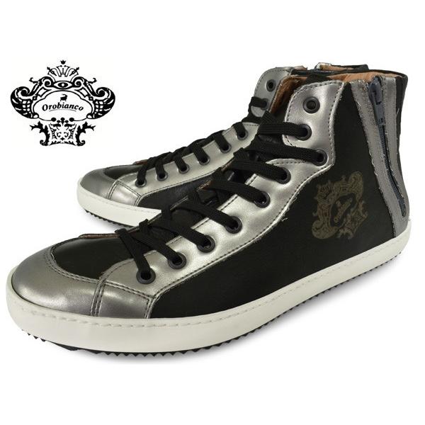オロビアンコ ハイカットスニーカー メンズ 黒 銀 本革 サイドジップ サイドファスナー 靴 Buyee Buyee Japanese Proxy Service Buy From Japan Bot Online