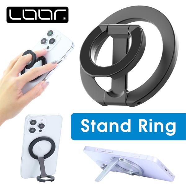 【スタンド】  収納時：55×55×4mm  重さ：36g【リング】収納時：56×55×4mm  重さ：47g材質亜鉛合金セット内容スタンド本体、マグネットリングシート1枚特徴・選べる2種のデザイン・MagSafe対応のマグネット内蔵で簡単...