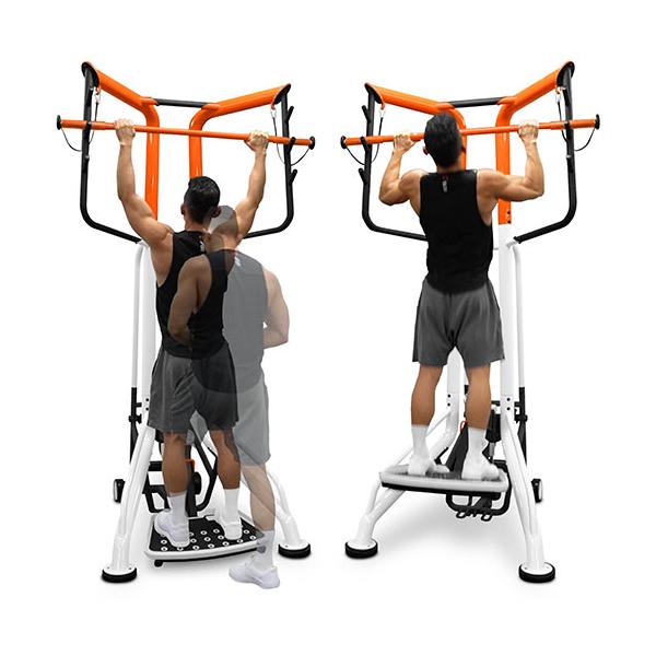 電動負荷調節機によって、自重負荷の調節が可能な懸垂マシンです。商品番号40-DK-G9-6組立状態お客様組立の商品（新品）特記事項※連続使用は60分までを目安にご使用ください。※継続してご使用の場合、前回使用時間の1/4以上のインターバルを...