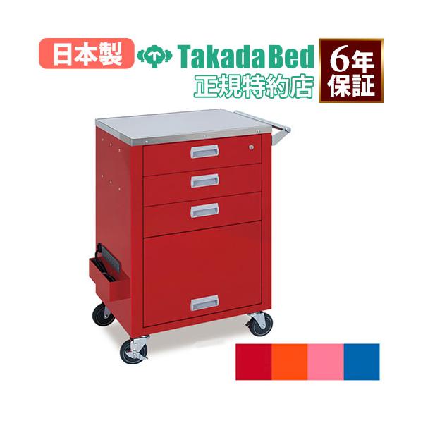 治療院から病院・介護施設まで幅広く活躍！シンプルな機能性ながら急変時に必要物品を直ぐに使える緊急カート。アルコール等の薬品にも高い耐久性を持つ衛生的なステンレス製天板。吸引器等も収納できるスライド式大型収納付き。直径10cmキャスター。商品...