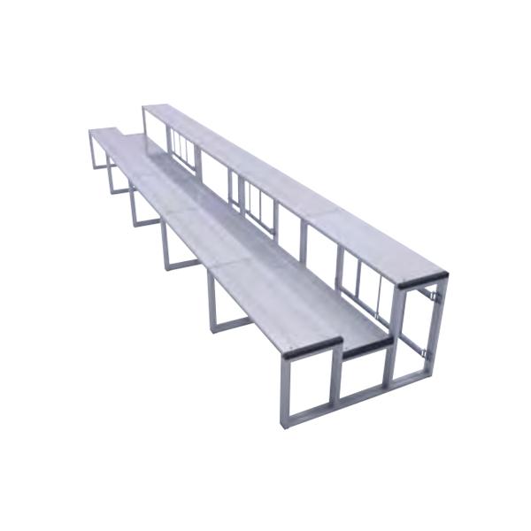 試合観戦やさまざまなイベントの見物などに便利な観覧席です。折りたたみ式なのでコンパクトに収納。軽量で頑丈なアルミ製で、20名程座ることができます。部材はすべてはめ込み式による組み立てです。商品番号LS-S-7010お客様組立の商品（新品）※...