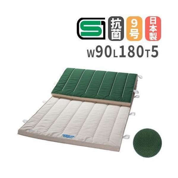 三和体育の品質確かな体操マット！三和体育の合成スポンジは密度が高いので、ヘタリが遅く、丈夫で長持ちします。ディロス加工により、抗菌防臭、消臭、防カビ効果に期待できます。移動に便利な取っ手付き、持ち運びにも便利です。教育施設や運動施設で活躍し...