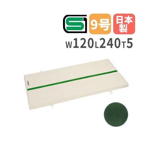 ラインを目安に正しい姿勢で回転運動！体育の授業や運動施設で使用する滑り止め付きの体操マットです。指導ライン入りなのでラインを目安に正しい姿勢での回転運動が可能です。前転テストを行った結果、もっとも回転しやすい色と結果の出たグリーンラインを採...