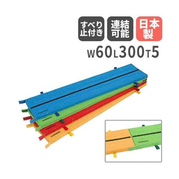 床面にしっかりフィットするので安心です！幅が従来のマットより狭いので開脚回転運動に最適です。ラインを目安に出来るので正しい姿勢での回転運動が可能です。マジックテープにて連結が可能です。取っ手付きですので移動が楽に行えます。商品番号LS-S-...