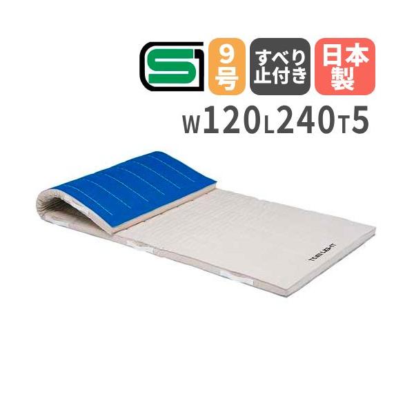 安心のSGマーク取得商品！合成スポンジとフェルトのコンビネーションマット。スポンジの弾力がフェルトに吸収され、教材用の着地マットとしてはもちろん、競技用としての性能を併せ持ちます。裏面は滑り止め付きです。商品番号TL-T1289完成品(新品...