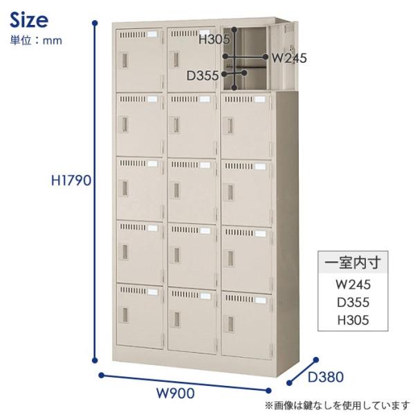 ロッカー 15人用 3列5段 南京錠 オフィスロッカー スチールロッカー オフィス備品 15人タイプ オフィス収納 更衣ロッカー 更衣室用 オフィス家具 オフィス備品 更衣ロッカー Lk 15 Kg 48 Lk 15 Kg Lookit オフィス家具 インテリア
