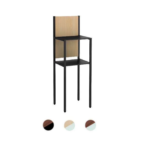 頑丈でおしゃれな電話台&amp;ファックス台。背面パネルはマグネットが使えるので案内などを掲示できます。商品番号72-TS-3632組立状態お客様組立の商品（新品）特記事項−付属品背面板1枚、棚板2枚、ねじ14本カラー脚：ブラック、グレー背...