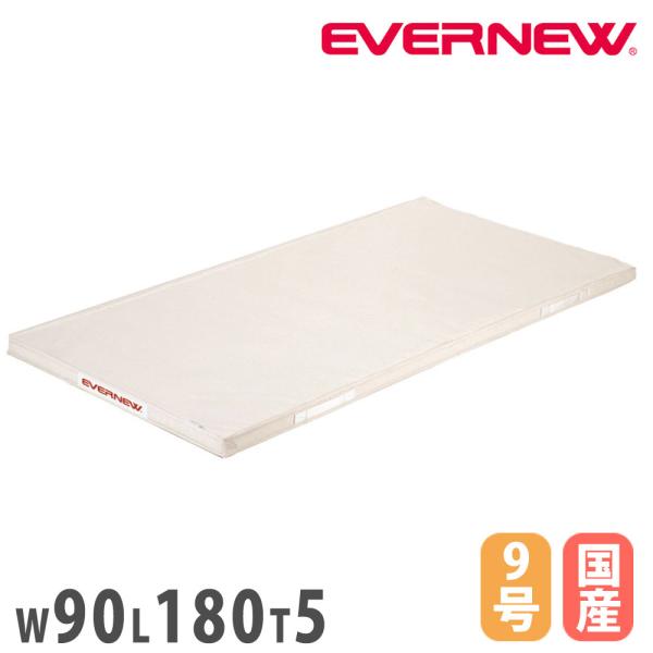 体操マット エバニュー 幅90×長さ180×厚さ5cm 9号帆布 裏面すべり止付 安全持ち手付 日本教材備品協会安全基準適合品 体育マット 体育用品 体操 日本製 EKM067