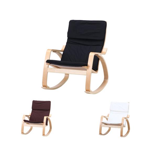ゆらゆらロッキングしながらくつろげるリラックスチェアです。座面は布張りタイプでどんなお部屋にもマッチするシンプルなデザインです。カラーはブラック、ブラウン、アイボリーからお選びいただけます。商品番号FA1798組立状態お客様組立の商品（新品...