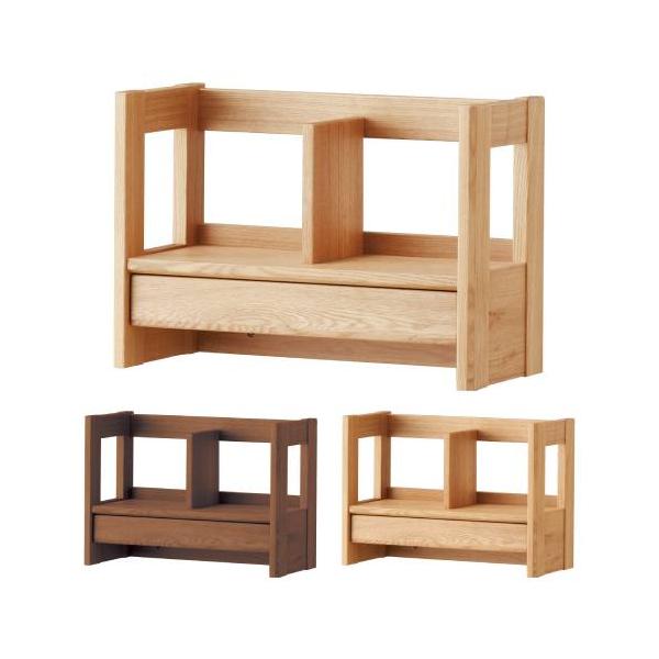 天板に高級感のあるナラ材を使用したデスクシェルフ。引出し付きで大容量の収納が嬉しいです。カラーはお部屋の雰囲気に合わせて3種類からお選びいただけます。シンプルなデザインなので飽きることなく、老若男女問わず末永くご使用いただけます。商品番号K...