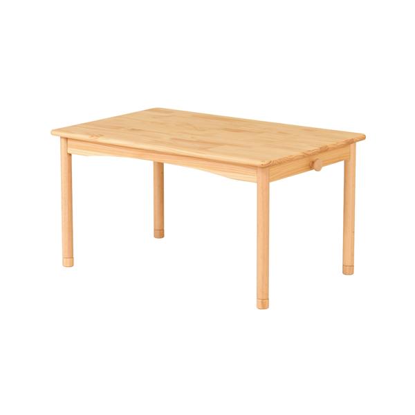 お子様の成長に合わせて天板の高さは2段階調節が可能です。天板の高さ調節時に不要になった脚パーツは天板の裏側に収納できます。左右にフックがついているのでカバン等をかけることもでき便利です。商品番号KFAM-T110お客様組立の商品（新品）※こ...