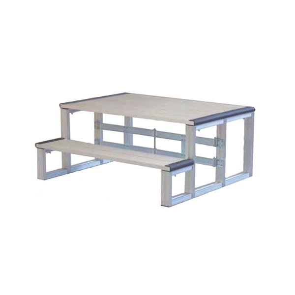 簡単組立・簡単撤収！コンパクトに整理できる号令台工具不要の簡単組立。軽量で頑丈な折りたたみ式アルミ製朝礼台です。狭いグラウンドから体育館まで幅広くお使いいただけます。部材はすべてはめ込み式による組み立てです。商品番号LS-S-7020お客様...