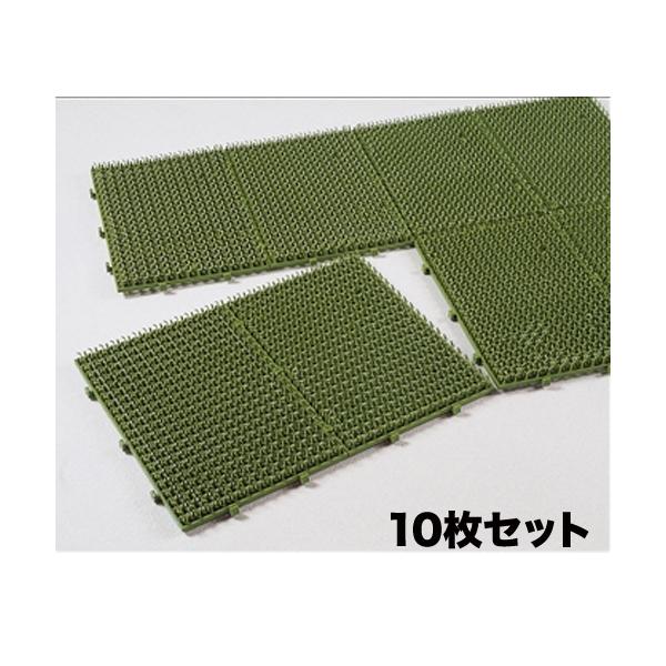 テラモト 法人限定 ジョイントマット 450×600mm 10枚セット 泥