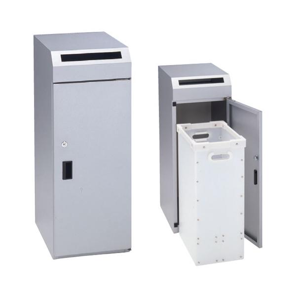 機密書類回収ボックス 45L ダストボックス ゴミ箱 ごみ箱 書類回収 顧客情報 個人情報 重要書類 守秘義務 A4判対応 鍵付き カギ付き 分別 くず入れ KIM-S-3