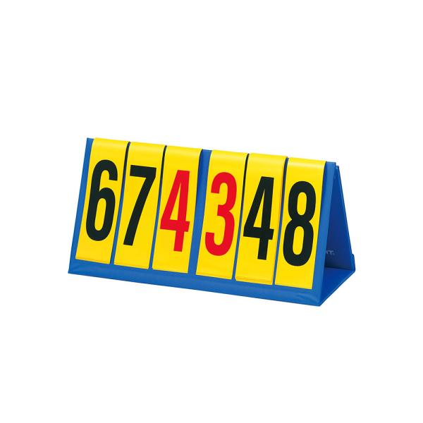 多目的に対応した得点板です。折りたたみができる、卓上タイプ。教育施設やスポーツ施設で活躍します。商品番号TL-B4825組立状態完成品（新品）カラー画像でご確認ください。サイズ外寸：幅43×奥行20×高さ22cm（折りたたみサイズ43×1....