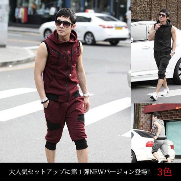 スウェット メンズ ノースリーブ パーカー ルームウェア ハーフパンツ Buyee Servis Zakupok Tretim Licom Buyee Pokupajte Iz Yaponii