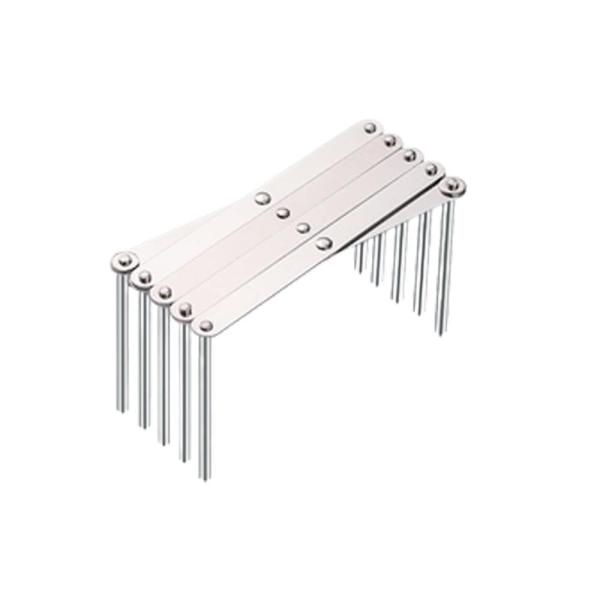 シンク下や食器棚の中で、お皿や鍋蓋が重なって取り出しにくい…サイズがバラバラで収納しにくい…そんなお悩みはありませんか？この伸縮式ディッシュスタンドが、食器や調理器具をスッキリ立てて収納します。◎収納量に合わせて伸縮自在アコーディオンのよう...