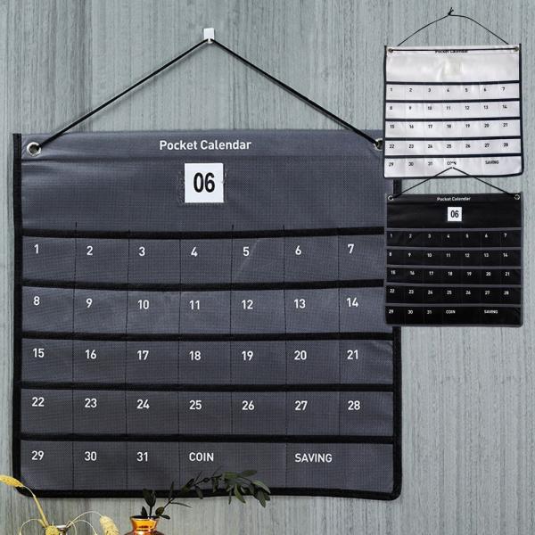 ウォールポケット カレンダー お薬カレンダー 壁掛け 1ヶ月 薬 飲み忘れ防止 整理 収納 吊り下げ