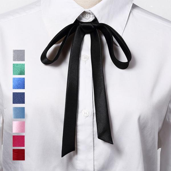 【商品説明】リボンタイ光沢感のあるレーヨン素材です。制服リボンとして、イベントやパーティーでのコスチューム用としてもおすすめです。【カラー】ブラック/ワインレッド/ネイビー/ブルーグリーン/ピンク/スカイブルー/グレー/ローズ【材質】レーヨ...