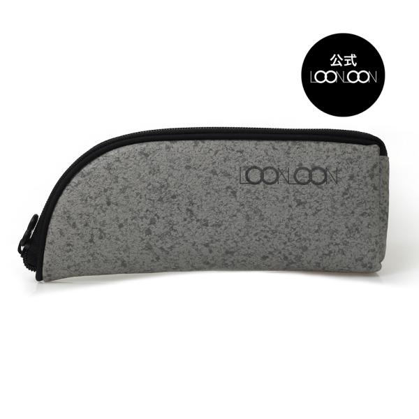 LOONLOON LOONLOON 563 ストーン ペンケース グレー おしゃれ 多機能