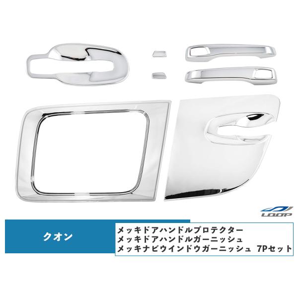 UDトラックス クオン パーフェクトクオン メッキ ドアハンドル