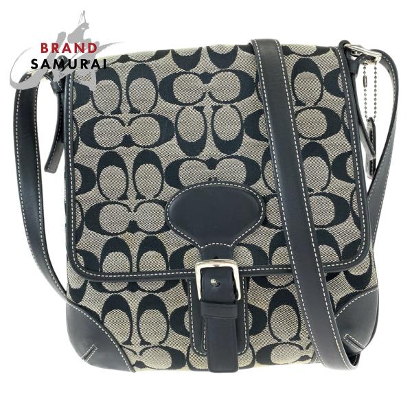 COACH（コーチ） 美品 シグネチャー ブラック 黒 キャンバス 6079