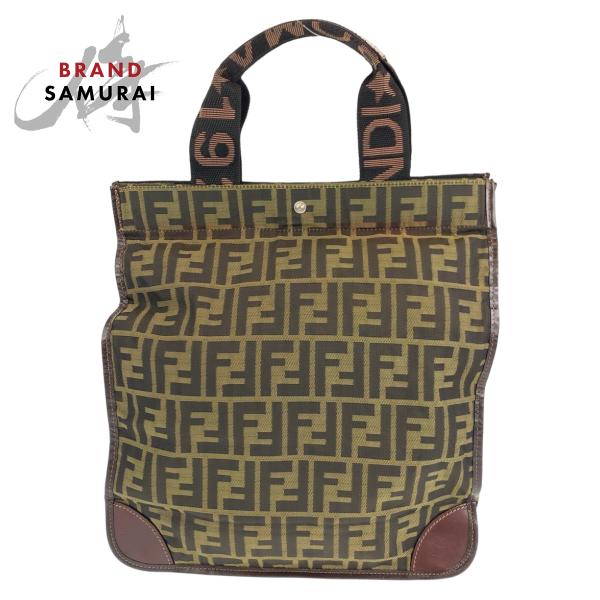 FENDI（フェンディ） 美品 ヴィンテージ ズッカ柄 ブラウン キャンバス
