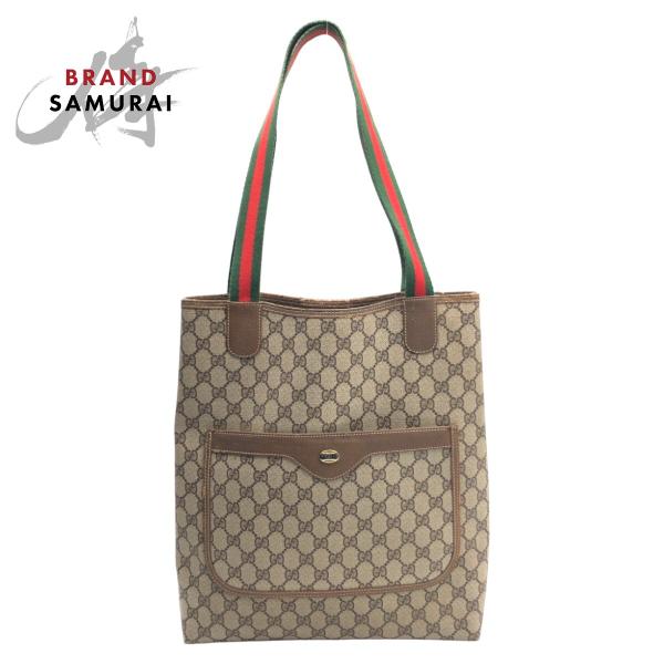 美品 GUCCI オールドグッチ トートバッグ GG ビジネス シェリー ポーチ GUCCI グッチ ヴィンテージ シェリーライン オールドグッチ GG柄