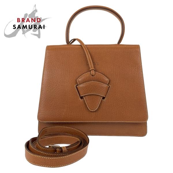 LOEWE ロエベ ヴィンテージ バルセロナ ブラウン キャメル