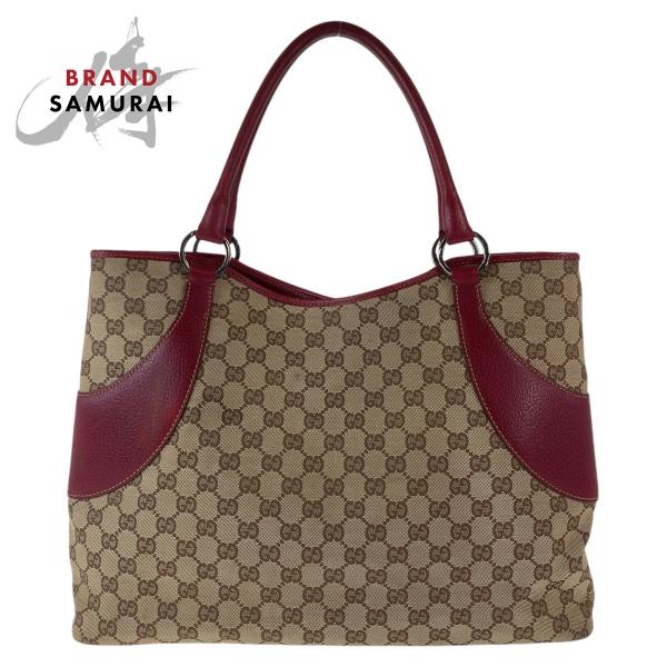 【値下げ中】グッチ　ハンドバッグ トートバッグ GG柄 ロゴ シルバー金具 loopinc2019ys_407970