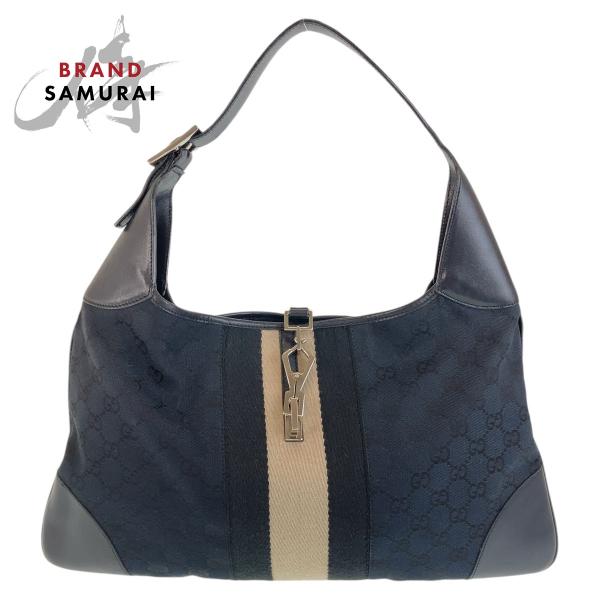 GUCCI グッチ ジャッキー ブラック 黒 シルバー金具 GG