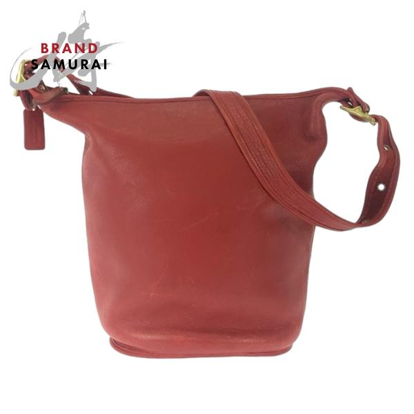 COACH（コーチ） オールドコーチ レッド ゴールド金具 レザー