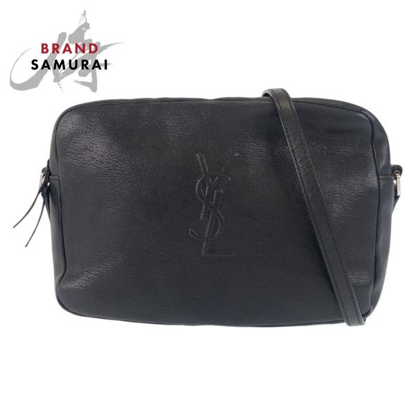 【専用】サンローラン　ボディバッグ　YSL　ゴールド金具　レザー　ブラック Saint Laurent サンローラン モノグラム・サンローラン